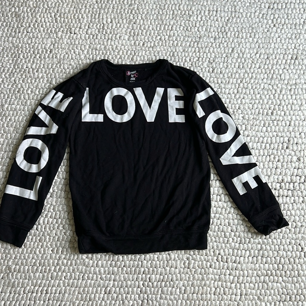 Flowers by Zoe girls sweatshirt Love